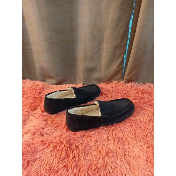 Men's Vince Gomez Leather/Suede/Faux Fur Black Slip On Loafers Size 9.5M - Picture 6 of 8